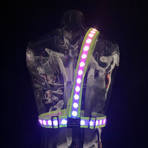 Chaleco deportivo LED con control por aplicación, arnés para correr, escalada, ciclismo, aire libre por <span class=keywords><strong>la</strong></span> <span class=keywords><strong>noche</strong></span>, venta al por mayor de fábrica, 2022 años - Product Image 3