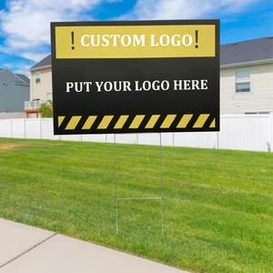Advertising Customized Corrugated Yard Signs 18X24 UV Proof Durable Color Eco-Friendly Outdoor Lawn Christmas Signs - Product Image 1