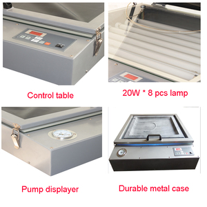 Machine d'exposition UV LED sous vide de bureau la plus vendue 80x100cm pour cadre de sérigraphie - Product Image 5