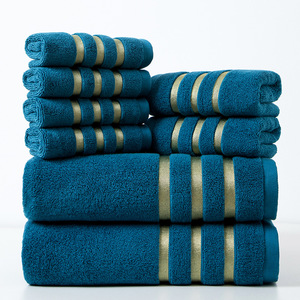 Set di Asciugamani in Cotone 100% Multicolore per Hotel di Lusso, Spa e Bagno - Product Image 2