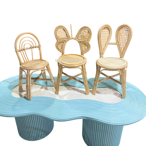 Silla Infantil de Ratán Hecha a Mano Estilo Vintage, Asiento para Niños para Fiestas de Cumpleaños y Fotografía, Precio Accesible - Product Image 1