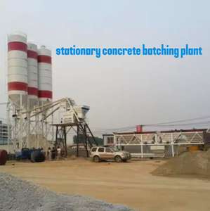 Planta Mezcladora de Cemento y Concreto Totalmente Automática de 60m/h, Planta Mezcladora Móvil y Fija con Motor, Caja de Cambios Inclinada - Product Image 3