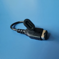 Kabel pengisi daya konsol permainan, Aksesori konsol permainan kabel muka pengisian daya tipe-c ke SP hitam untuk permainan SP/GBA/GameBoy/DS