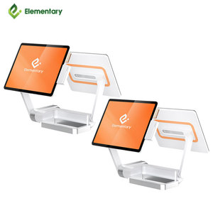 15 inch tất cả-trong-một màn hình cảm ứng <span class=keywords><strong>POS</strong></span> thiết bị đầu cuối cho nhà hàng được xây dựng trong máy quét mã vạch Windows Hệ thống tương thích PC - Product Image 4