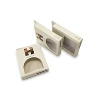 Boîtes d'emballage de luxe imprimées pour extensions capillaires, boîtes en papier pliables personnalisées pour perruques et mèches de cheveux avec fenêtre transparente en PET