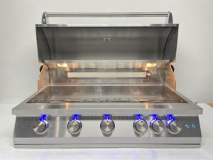 Barbecue à gaz encastrable élégant en métal pour extérieur, idéal pour les grillades domestiques G05 - Product Image 3