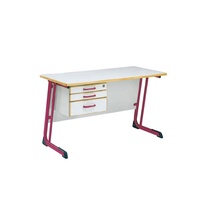 Ensemble de table et chaise d'étude moderne en MDF pour professeur, bureau et chaise pour adultes pour appartement, mobilier scolaire en métal en promotion