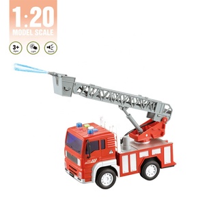 Camion de <span class=keywords><strong>pompiers</strong></span> EPT 1:20 avec effets sonores et lumineux, échelle, camion-citerne, véhicule d'urgence pour enfants - Product Image 2