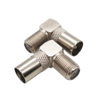Adaptador RG 6 RG 59 F de Cobre Económico, Impermeable, para Instalación en Panel de Compresión con Conector RF