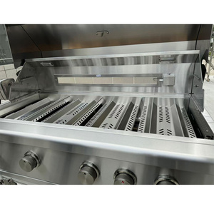 42" 4 Main <b>Burner</b> Sus304 H Shape Built in Gas With Infrared Back <b>Burner</b> HU-BG24047 Built in Gas Grill - Product Image 1