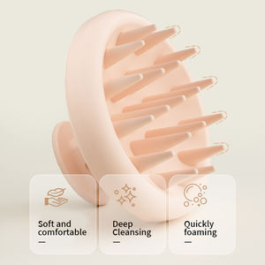 Commercio all'ingrosso in Silicone per capelli del cuoio capelluto morbido massaggiatore spazzola Shampoo upgrade per capelli del cuoio capelluto Scrubber per capelli per la crescita dei capelli - Product Image 3