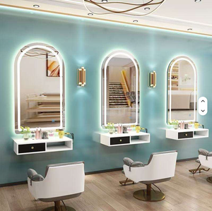 Miroir de Barbier Mural Spécial Salon de Coiffure Style Européen Simple pour Coiffure - Product Image 5