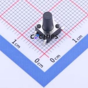 TS-1102SD-C-M-B Tactile Switch SMD-4P,6x6mm Switch Single Pole Single Throw Round Button 2.6N Vertical Mount - Product Image 1
