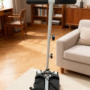 Mini stepper silencieux avec poignée hydraulique et support pour téléphone portable, vélo d'exercice d'intérieur, modèle Step10-1, 62x42x42cm, noir - Product Image 3