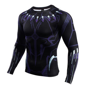 2020 New Designed Printed Rash <b>Vest</b> Long Sleeve <b>Compression</b> Shirt Rashguard - Product Image 1