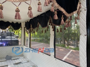 Special Transport Manufacturers Sell Retro Electric Funeral Carriage Coffin Car Hearse and Motorcycle <b>Trailer</b> Hearse on Sale - Product Image 6
