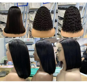 Parrucca a <span class=keywords><strong>Bob</strong></span> frontale in pizzo 13*4 con capelli umani 100% parrucche con taglio a <span class=keywords><strong>Bob</strong></span> in pizzo trasparente - Product Image 5