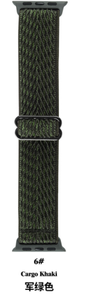 Arrow Wavy Pattern Uhren armband für Apple Nylon Armband 38mm 42mm mit einz eiligen Nähten für IWatch Serie 6 5 4 mit Metalls chnalle - Product Image 4