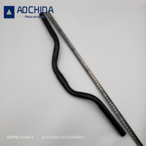 Manillar de bicicleta curvo directo de fábrica de 560mm de largo y 1,2mm de grosor acero negro con material de acero para bicicletas de carretera y MTB - Product Image 5