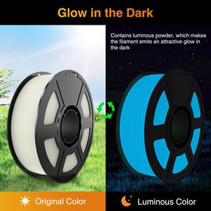 PLA+ เส้นใยสีเรืองแสง 1.75 มม. สำหรับเครื่องพิมพ์ 3 มิติ การพิมพ์ความเร็วสูง 1 กก. - Product Image 3