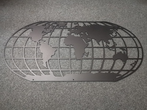 Décor mural personnalisé, carte du monde, panneau en métal, art - Product Image 6