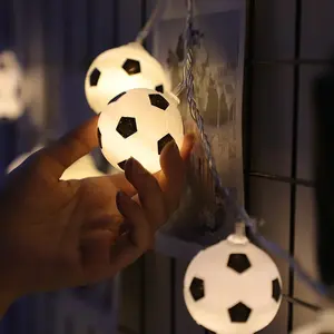 Kanlong Brazil hot menjual 65inch 10LED plastik sepak bola string cahaya dapat usb powered string lampu untuk klub sepak bola piala Dunia