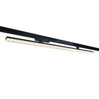 Konektor Lampu Rel Komersial RONSE 30W 3 Fasa 3 Kabel 30 Sudut Sorot Dapat Diredupkan LED Aluminium Linear Track 4500 Lumens