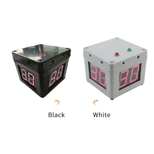 Ganxin Timer Poker ABS Kecil, 1.8 Inci Jam Catur Hitung Mundur Kecil Pengatur Waktu Dalam Ruangan Mudah Digunakan