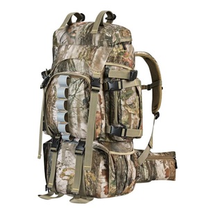 Sac à dos tactique de camouflage pour alpinisme 60L avec cadre externe et système MOLLE pour randonnée et camping en extérieur - Product Image 1