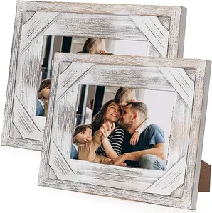 5x7 Rustic White Wood Picture Frames Farmhouse Style Distressed Wedding Picture Frame Eco-friendly Photo Frame