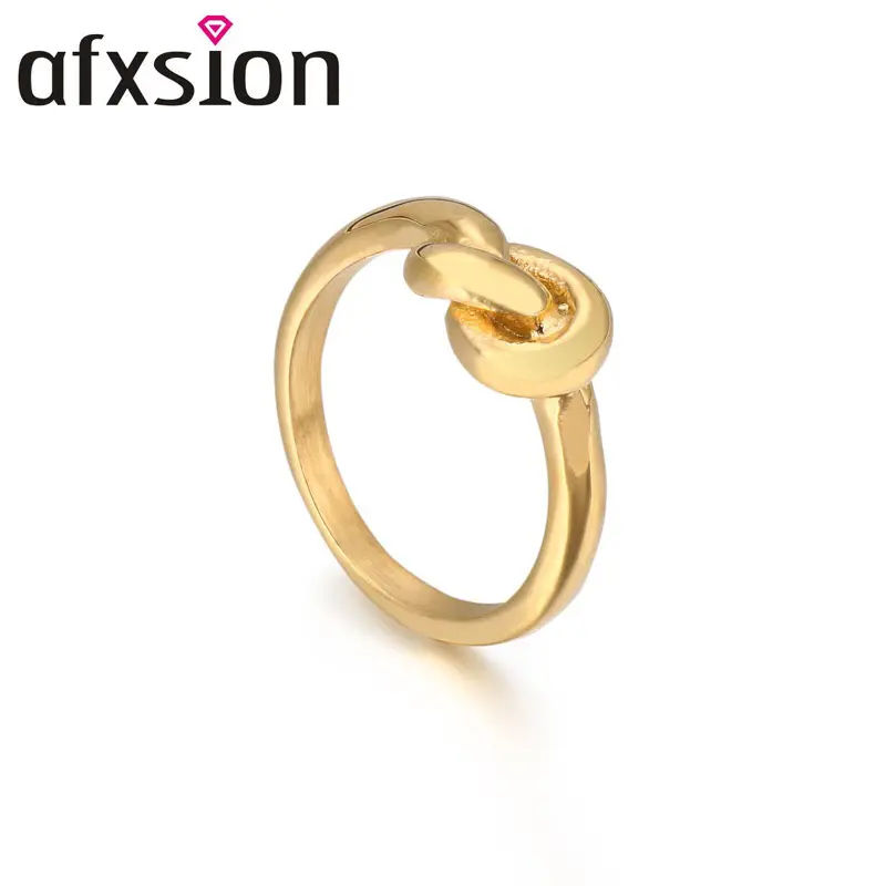 Beqafxsion — bague en acier inoxydable, offre spéciale, design original, bijoux à la mode, coréen, fil de nœud