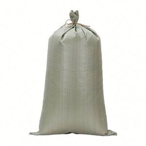 Sac tissé en PP blanc 100% avec découpe à chaud en haut et en bas 25Kg 50Kg pour la farine, les engrais, les aliments pour animaux Modèle n° Sac tissé en PP - Product Image 1