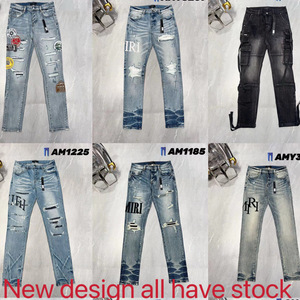 Jeans de Alta Calidad al por Mayor para Hombre, Marca de Diseñador de Moda, Jeans de Mezclilla de Lujo para Hombre, Pantalones de Mezclilla Casuales Vintage - Product Image 2