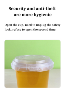 32 OZ plastik içecek kovaları toptan tek kullanımlık meyve konteyner temizle kapaklı kova bardak - Product Image 4