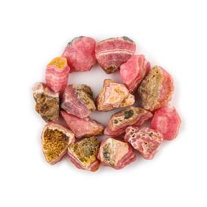 Piedra preciosa de rodocrosita Yashee, cristales crudos de color rosa, forma irregular para hacer joyas, piedra curativa, roca suelta, 5 uds. - Product Image 1