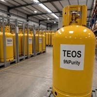 TEOS (Tetraetil Orto Silicato) de Ultra Alta Pureza 9N, 99.9999999%, Grado Semiconductor, Precursor CVD, Proveedor de Cilindros de 40L, 47L, 50L