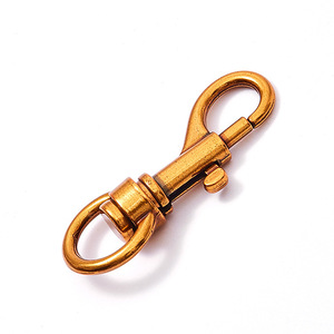 Zinc Alloy <b>Car</b> <b>Key</b> <b>Ring</b> Antique Gold Plating Spring Buckle Home Use - Product Image 2