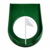Mini tapis de golf avec drapeau noir et trou, vert portable pour la pratique intérieure/extérieure pour le bureau et la maison, aide à l'entraînement au golf