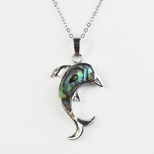 Collana con Ciondolo a Goccia d'Acqua in Conchiglia Naturale di Abalone con Catena in Bambù, Ideale per Gioielli Transfrontalieri - Vendita all'Ingrosso - Product Image 5