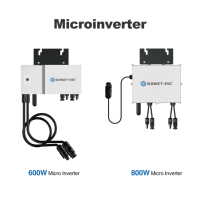 Kit solaire de balcon facile à installer 800W avec micro-onduleur, batterie lithium intégrée, usage domestique, panneau solaire à angle réglable pour toit et balcon