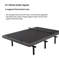 Cadre de lit électrique intelligent à trois moteurs, réglable en hauteur, en métal, avec fonctions de massage multifonctionnelles pour hôtel et usage maternité
