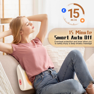 หมอนนวดคอไฟฟ้า 3 มิติ ปี 2026 แบบชิอัตสึ พร้อมระบบสั่นสะเทือนและนวดคลึง - Product Image 4