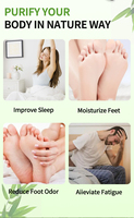Patchs Détoxifiants Personnalisés pour les Pieds, Écologiques et Jetables, à Base de Vinaigre de Bambou, Absinthe, Gingembre et Vitamine E, pour la Relaxation Corporelle et l'Élimination des Toxines