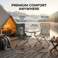 Chaise de camping pliante robuste, capacité 120 kg, pour la pêche, la randonnée, les voyages, support de logo personnalisé 2026