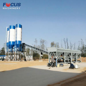 Focus Full Automatic <b>Small</b> Ready Mix Concrete Plant Hzs60 Stationary Concrete Batching and Mixing Plant - Product Image 1