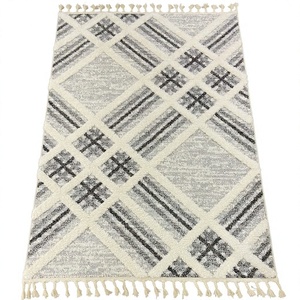 Adiva Gaziantep Modern Polypropylene Floral Cushioned <b>Machine</b> Made High Pile Carpet for Living Room & Bedroom - Product Image 1