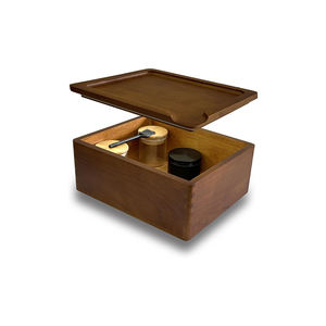 Juego de bandejas de caja de bambú grande Premium, caja de almacenamiento decorativa de <span class=keywords><strong>nogal</strong></span> hecha a mano con <span class=keywords><strong>barniz</strong></span> para embalaje de joyería - Product Image 1