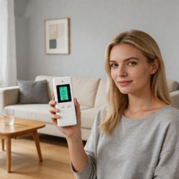 Panneau de chauffage intelligent pour salon, écologique, style européen, coque en PC anti-inflammable, prise AU pour usage domestique et hôtelier en intérieur