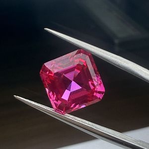 Rubí Sintético Económico, Corte Asscher, Cambio de Color, Piedra Suelta para Creación de Joyería - Product Image 4