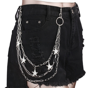 Hip Hop Star Multi Layered Waist <b>Chain</b> Zinc Alloy Fashion Body <b>Chain</b> Daily Wear - Product Image 2